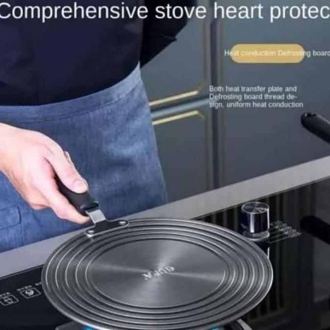 Plat Tatakan Kompor Alas Panci Handle Anti Gosong Plat Konduksi 24cm RDN