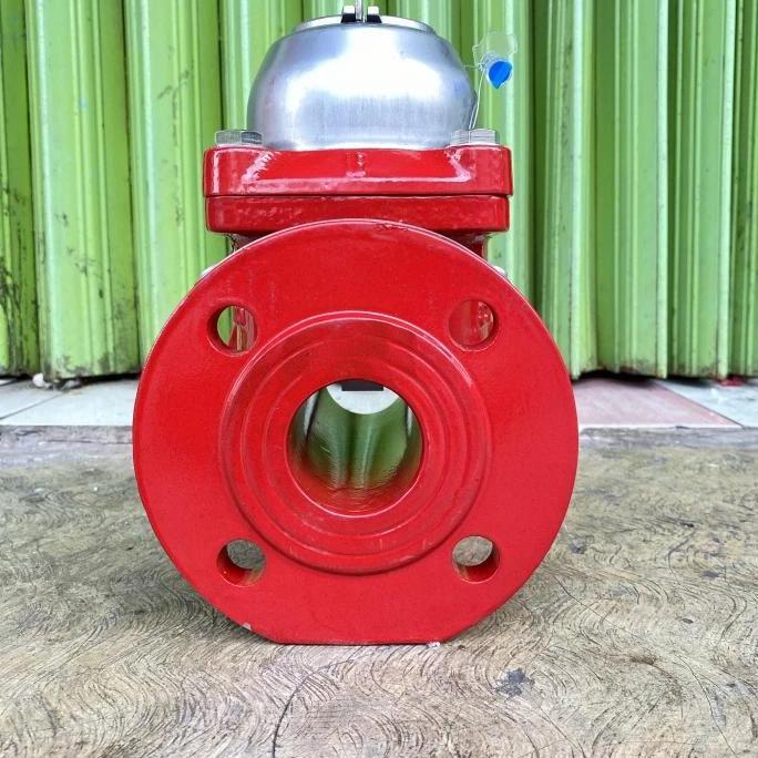 Flow meter air limbah 2 inch Flow meter air kotor biru-air panas merah