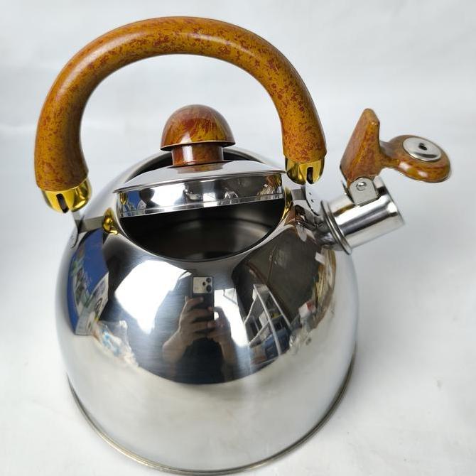 TEKO BUNYI STAINLESS STEEL Q2 8025 Q2-8025 Tea Kopi Masak Air bunyi nyaring TS