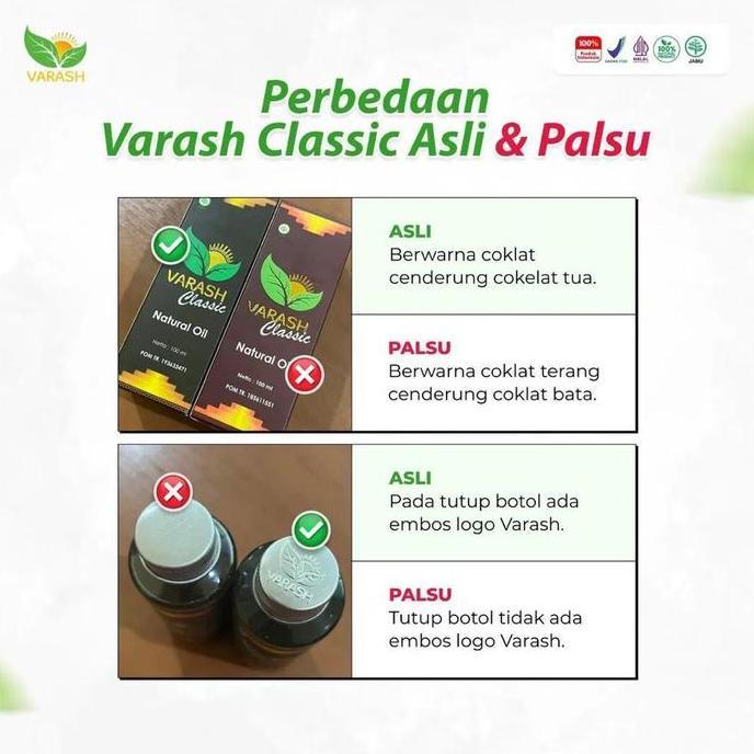 Skinwill- Minyak Varash Classic Natural Oil 100Ml Original 100%