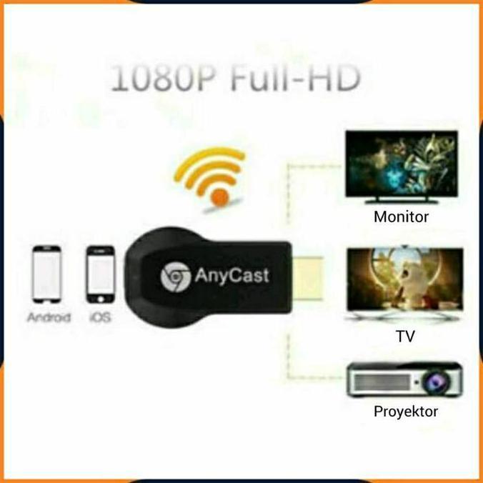 [COD] PAKET LENGKAP ANYCAST DONGLE DARI HP KE TV TABUNG / WIRELESS ANYCASH DONGEL MIRACAST / KABEL R