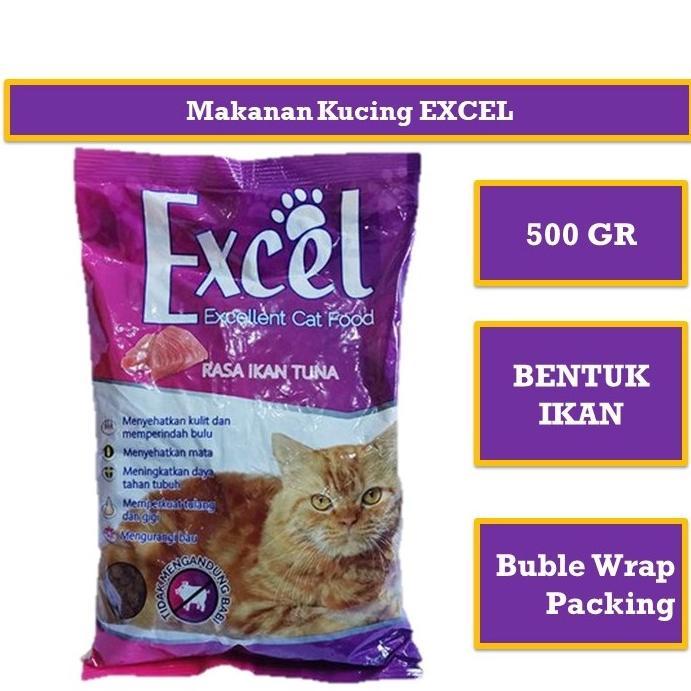 EXCEL 500gr Bentuk IKAN  Makanan Kucing anggora persia makanan kucing higienis makanan kucing
