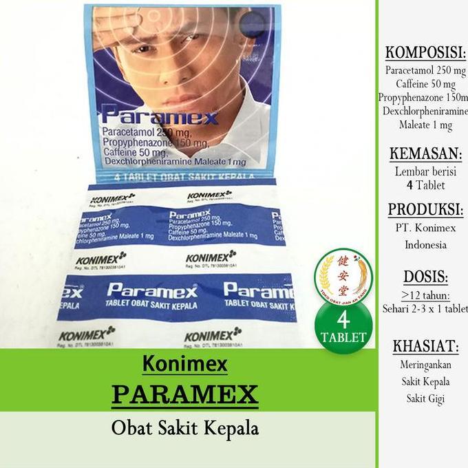 *#*#*#] PARAMEX 4 Tablet Obat Sakit Kepala dan Sakit Gigi