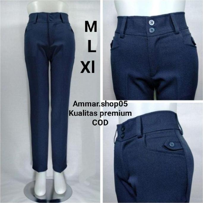 Limited Celana Kantor Wanita Bahan Kain Katun,Semi Woll.Jumbo Celana Wanita Celana Formal Wanita Cel