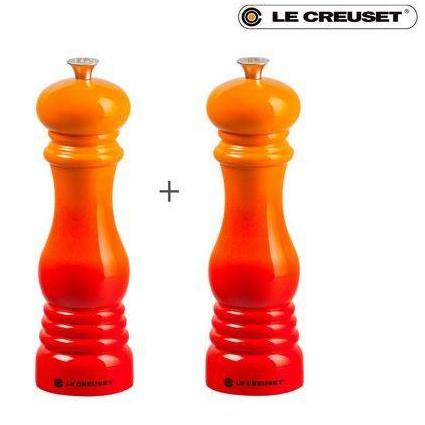 TERLARIS - Le Creuset Salt and Pepper Mill in Volcanic Orange Lada Garam Grinder