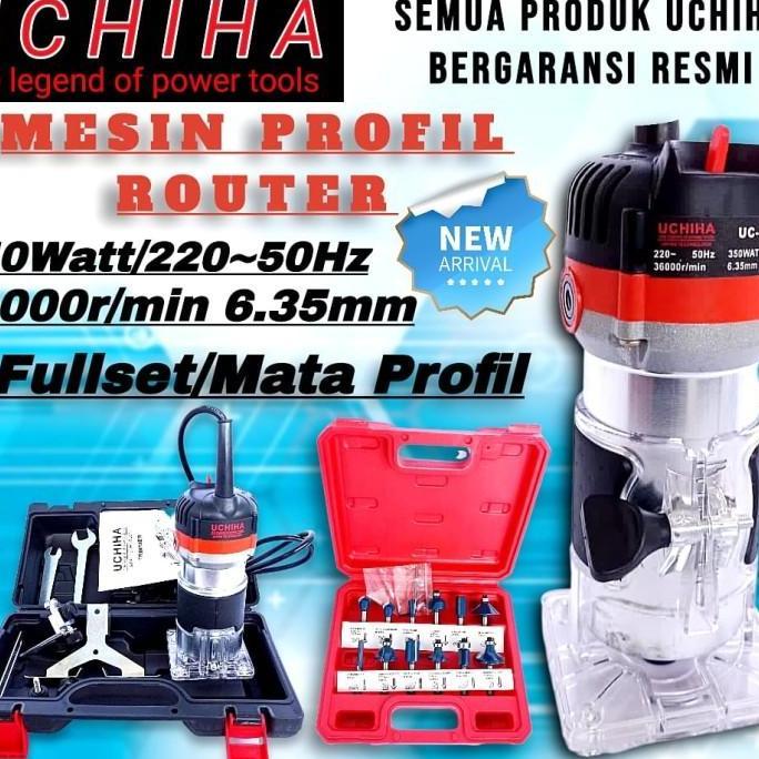 Allthebest Mesin Profil Router Trimmer Kayu ukir 6mm uchiha trimer+1set mata ori