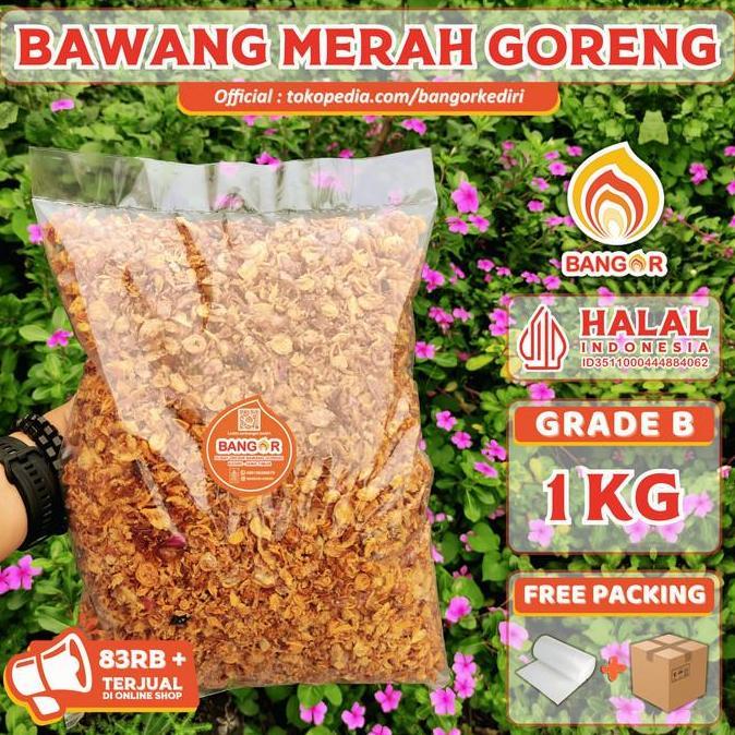 GROSIR [ 1 kg ] Bawang Merah Goreng / Brambang Goreng, Grade B