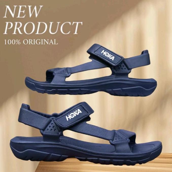 SANDAL GUNUNG OUTDOOR EVA HOKA TERBARU TERLARIS Sendal Pria Karet Hitam AS