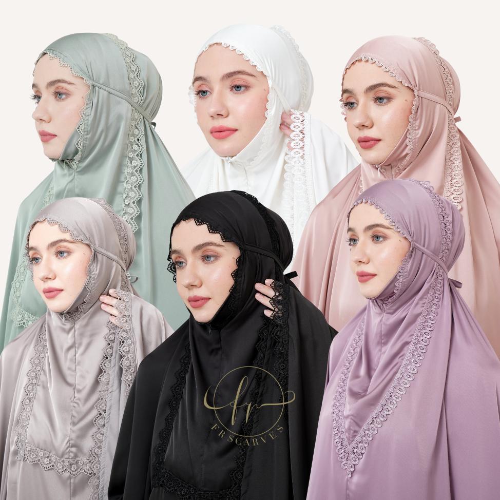[TERBAIK] FRScarves - Prayer Set (Mukena Silk Renda Premium 2in1)