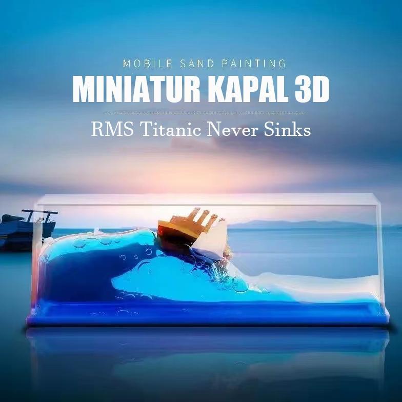 Kapal Hiasan Titanic Dekorasi Mobil Kapal One Piece Pajangan Kapal Pesiar Ornamen Mengambang
