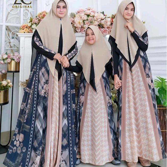 Alesha gamis syari couple mom n kids by ac original