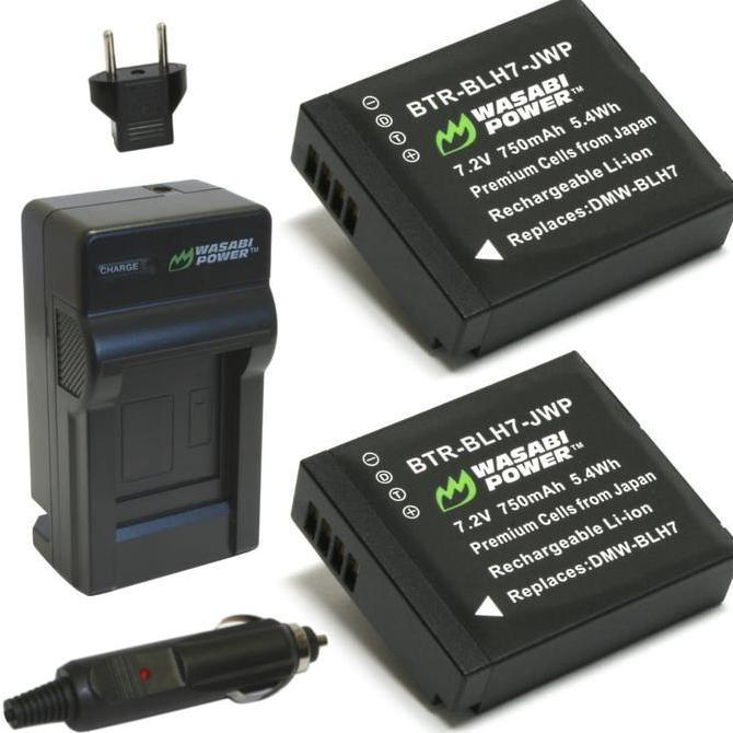 Wasabi Power Battery & Charger KIT for Panasonic DMW-BLH7 DMW-BLH7E DMW BLH7 BLH7E Lumix DC GX800 GX