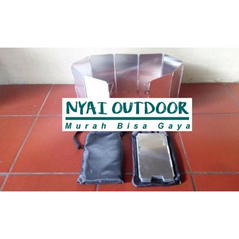 windsheal penghalang angi kompor portable