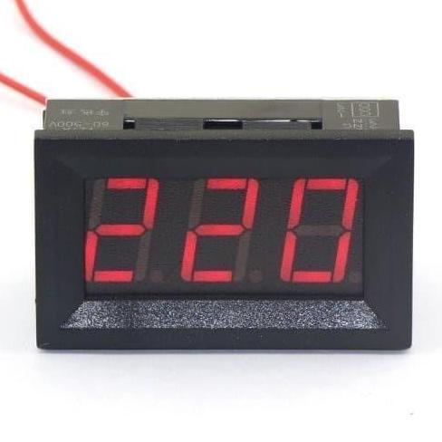 Voltmeter Volt Meter AC Digital 220V 220 v Merah Untuk Listrik PLN