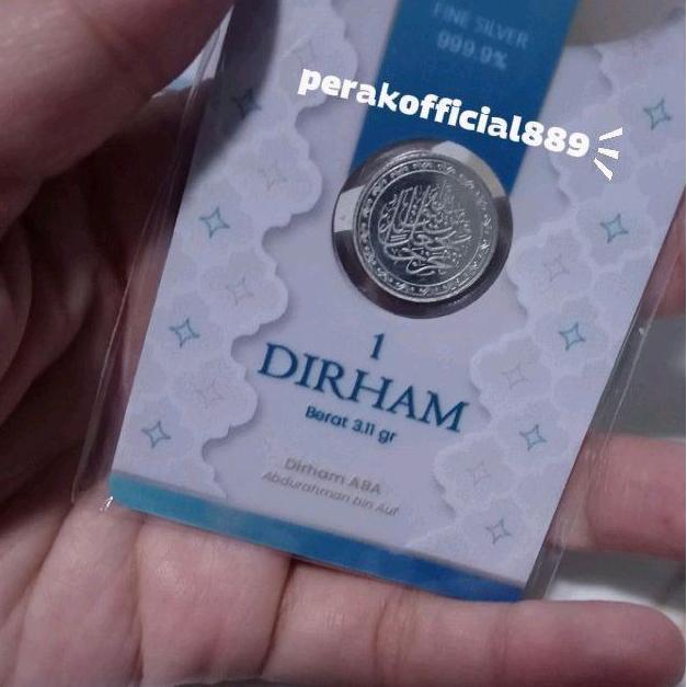 Ready Perak Batangan Silverium Koin 1 Dirham ABBA 1 Dirham