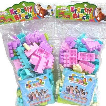 Best Deals Mainan Block Balok Besar 96 Pcs Mainan Blok Anak Edukasi Balok Susun Bongkar Pasang Robot