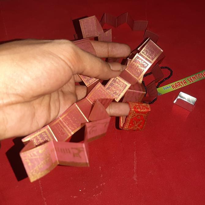 Barang Antik Kalung Stambul Tinta Mas Kotak Warna Putih