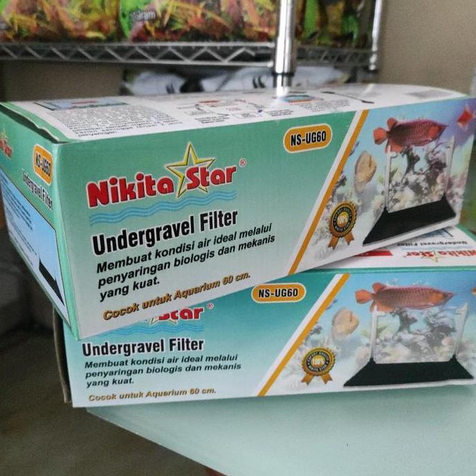 Filter UgF Undergravel set papan tatakan under gravel akuarium