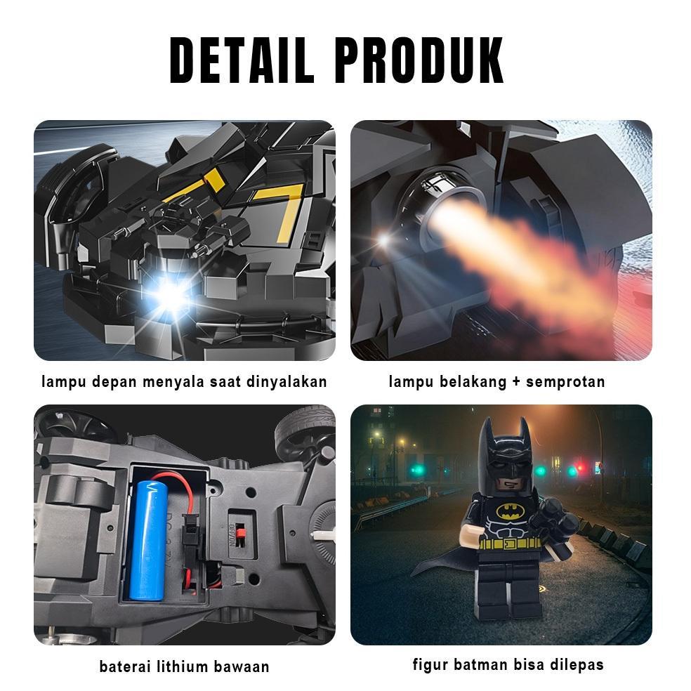 Best Deals Bobo Mobil Batman Remote Control Rc Sedan Formula Semprotan Lampu High Speed Rc Car Maina