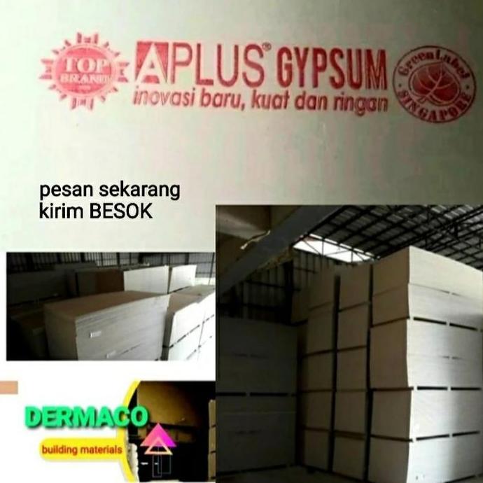 GYPSUM APLUS / GYPSUM BOARD APLUS 9mm / 1200mm x 2400mm murah