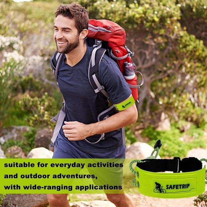 DAYMOTON 1PC Gelang Reflektif Safety arm band lampu gelang lari gelang led nyala gelang running Orig