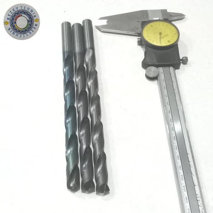 Mata bor 12 mm Carbide drill 12 mm mata bor besi baja actual 11.95 mm