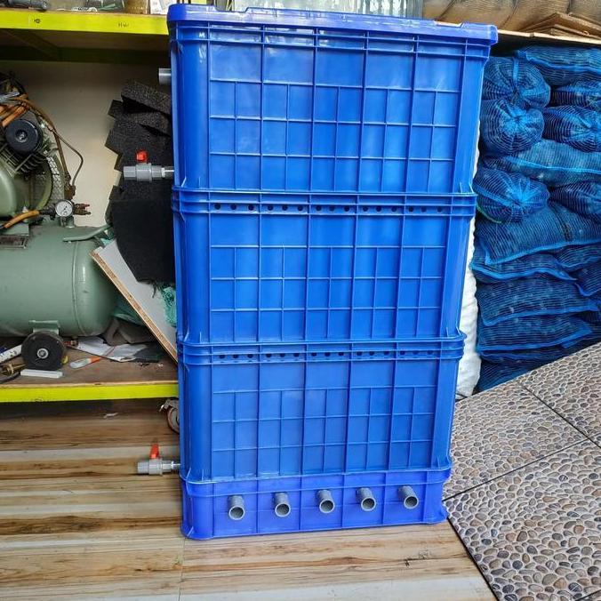 TRICKLE FILTER KOLAM IKAN 3 Box Jumbo + Box LAMPU UV