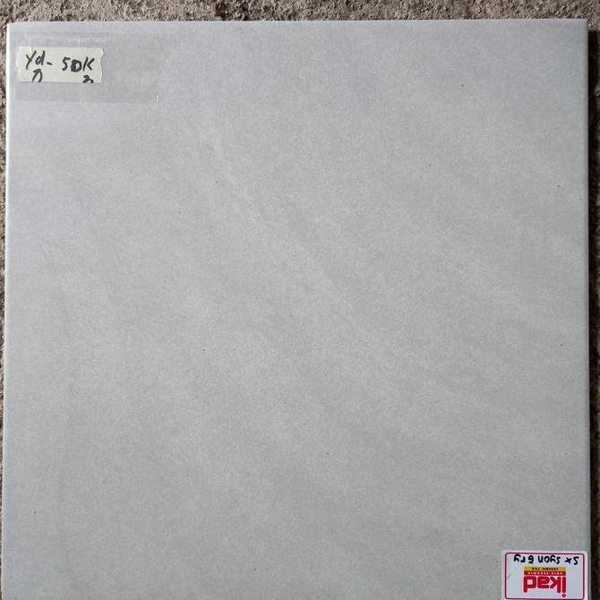 KERAMIK 40x40 MATT ABU SYON GREY IKAD murah