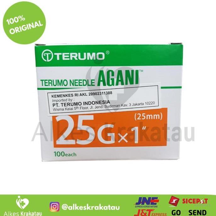 Needle Terumo 25 G AGANI / Needle 25 G / Jarum 25G