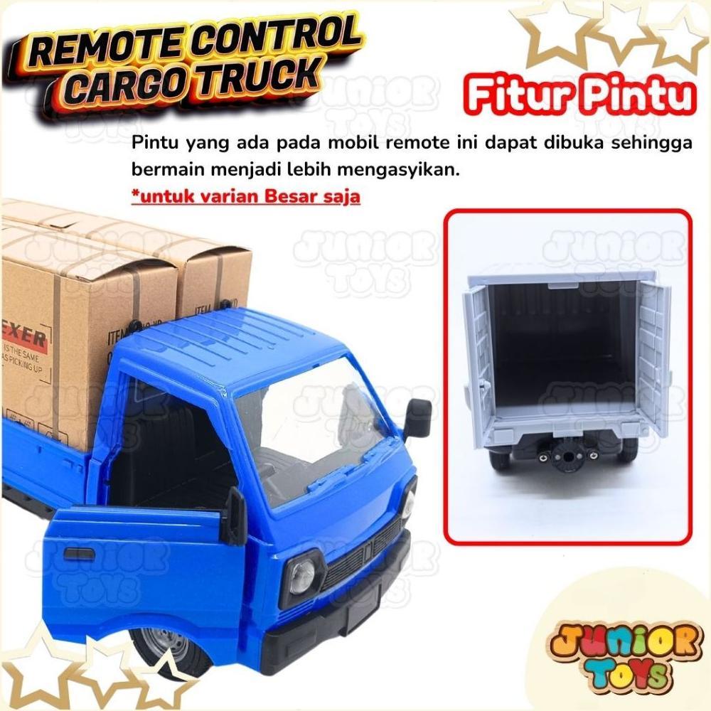 Big Promo Mobil Remote Control Rc Pick Up Box Cargo Truck Miniatur Carry Apv Mainan Rc Mobilan Truk 