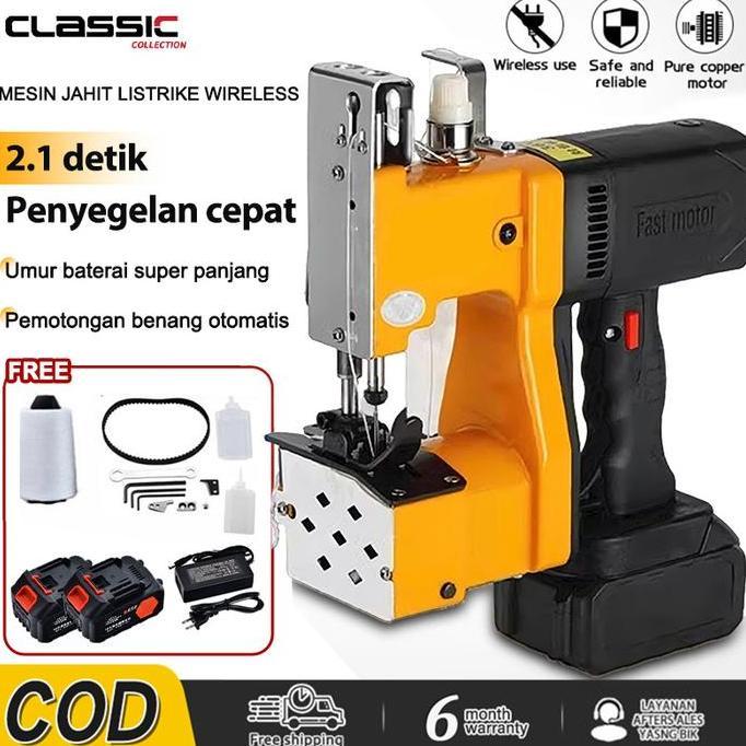 KEYMAZ Mesin Jahit Karung cordless Portable Mesin Jahit Karung Portable Bag Close Mesin Jahit Karung