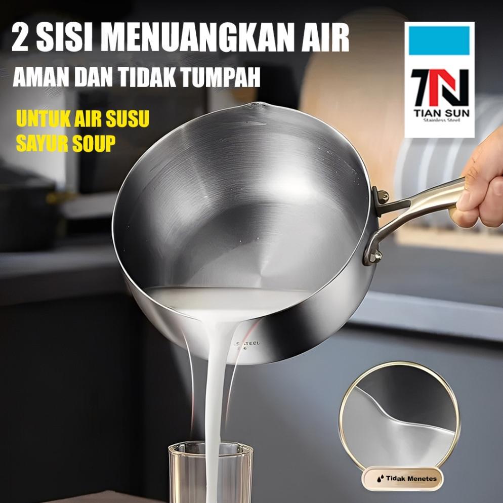 NEW PRODUCT Tian Sun Panci frypan 18cm/20cm/22 stainless SUS304 Panci Susu/Panci Masak Indomie/Japan