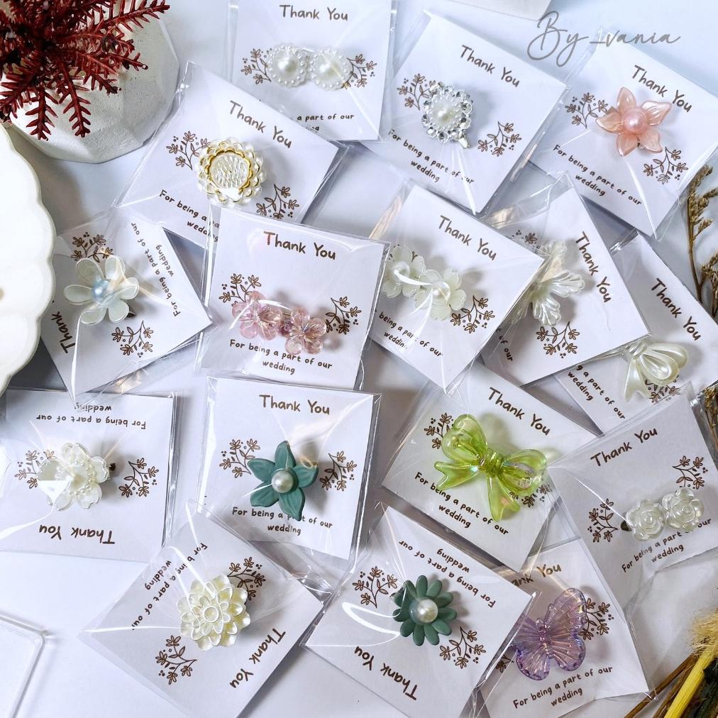 Harga Miring Promo Isi 100Pcs Bros Pin Hijab Mix Variasi Souvenir Pernikahan Custom Nama/ Souvenir B