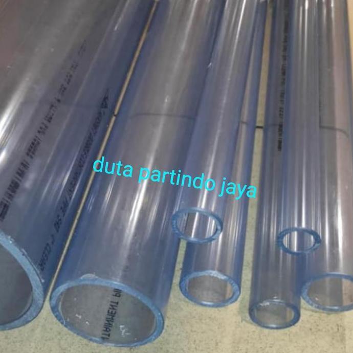 1 inch Pipa PVC Clear Transparan sch 40