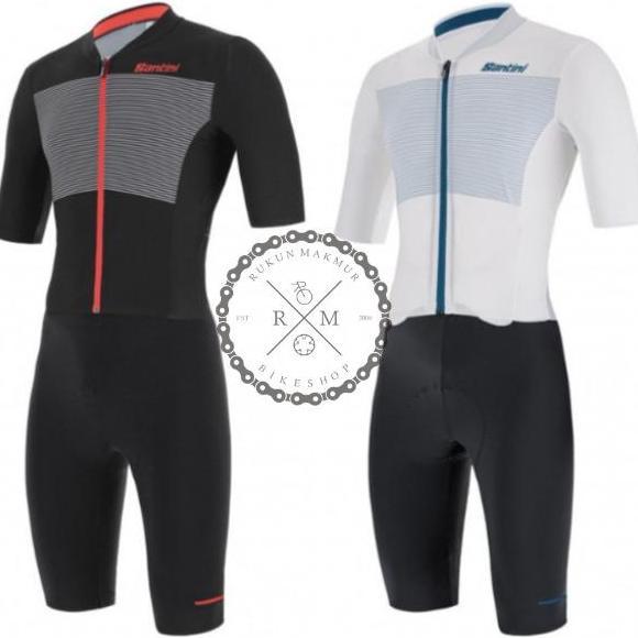 NEW Santini Aero SkinSuit Redux Istinto Men Road Cycling Skin Speed Suit With C3 Chamois Gel Padding