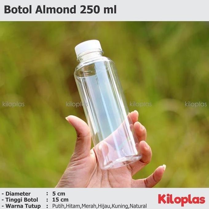 Botol Almond 250 ml / Botol Jus 250 ml / Botol Plastik Jus