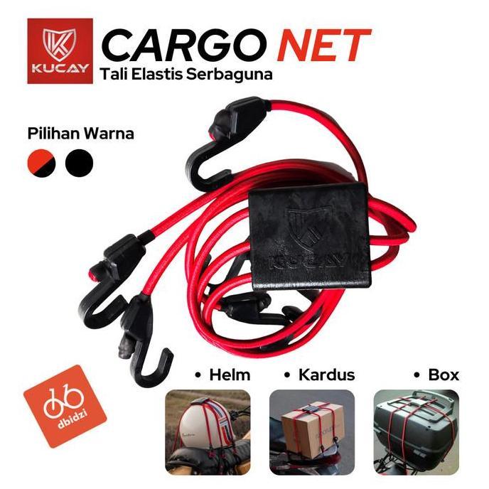 Tali Jaring Helm Motor Box Cargo Duffle Bag KUCAY Original Elastis
