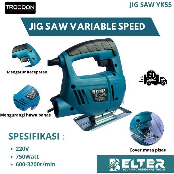 Belter Jsaw Mesin Gergaji Listrik Potong Kayu Variable Speed Gergaji Potong Kayu Triplek