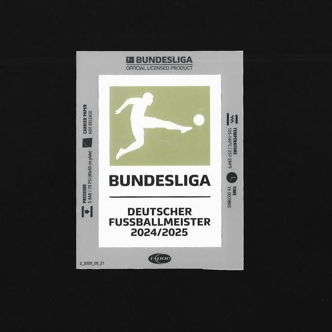 BEBAS ONGKIR - Patch Bundesliga Winners 24/25 (MUNCHEN). Deutscher Meister. Original Patch for Jerse