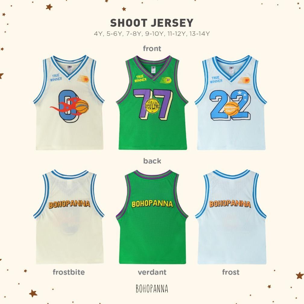 BOHOPANNA - SHOOT JERSEY - Kaos Olahraga Anak Laki-Laki - Kaos Basket - Baju Basket