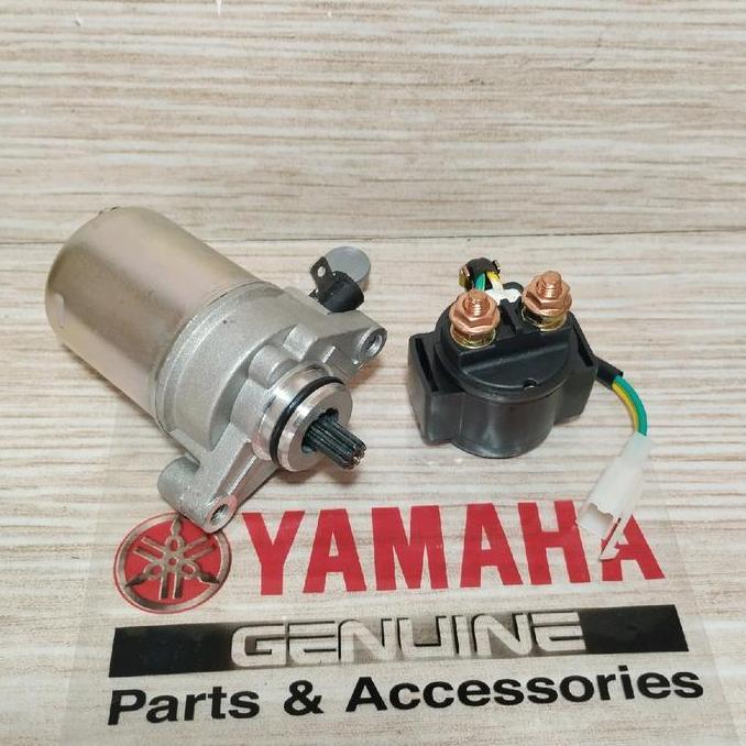 Paket Dinamo Stater Starter + Bendik / Relay Stater Motor Fizr - Sigma - Alfa Motorcycle [terbaik]