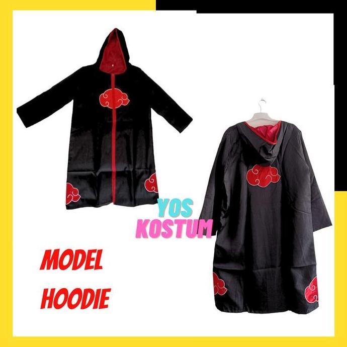 Kostum Jubah Akatsuki Dewasa Naruto Itachi Uchiha Anime Cosplay Import