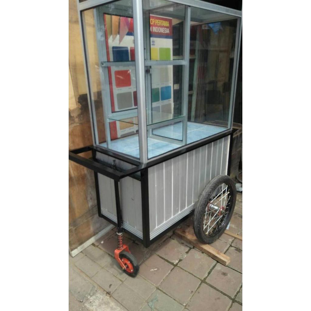 Terlaris Gerobak Dorong, Gerobak Alumunium, Gerobak Dagangan, Gerobak Cilok