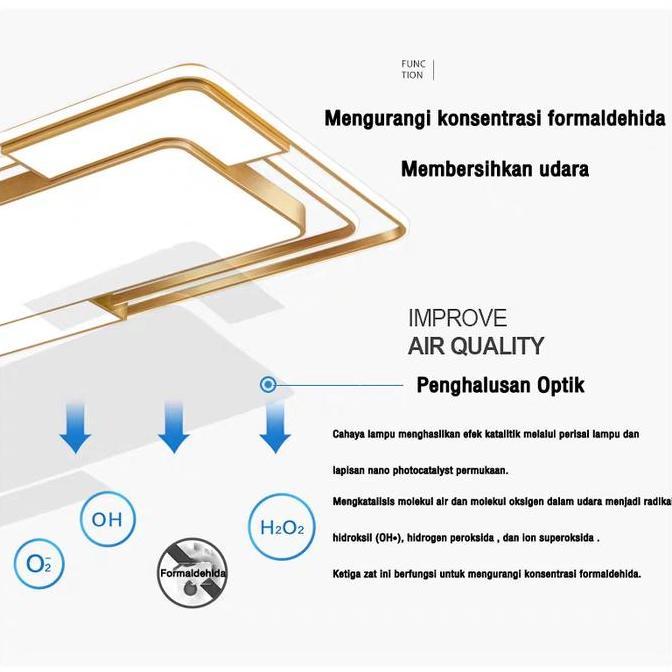 [Garansi 10 tahun] Cilicic Lampu Plafon LED lampu plafon minimalis Ceiling Lampu Lampu Plafon 3 Warn