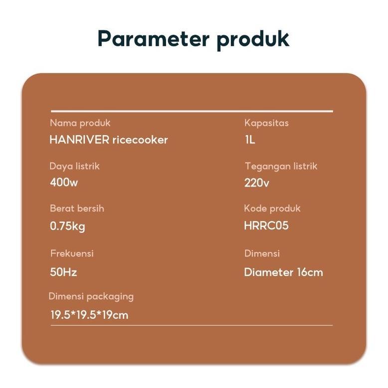 CUCI GUDANG HAN RIVER Magic com mini Rice Cooker Mini/Penanak nasi 300watt