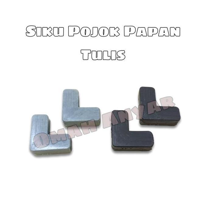 "'''] Siku Papan Tulis Whiteboard Plastik 1PCS Hitam Abu-Abu