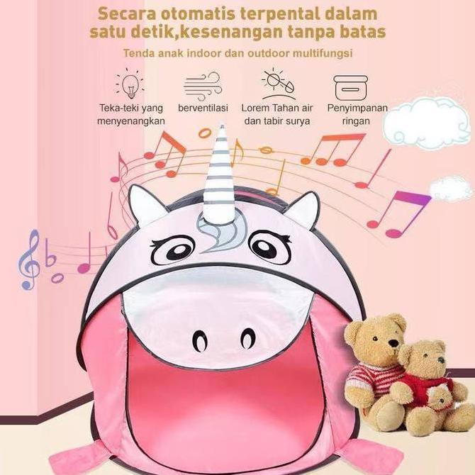 KS Tenda Anak Karakter Tenda Camping Anak Lipat Mainan Tenda Anak Rumah Tenda Anak Murah Karakter BI