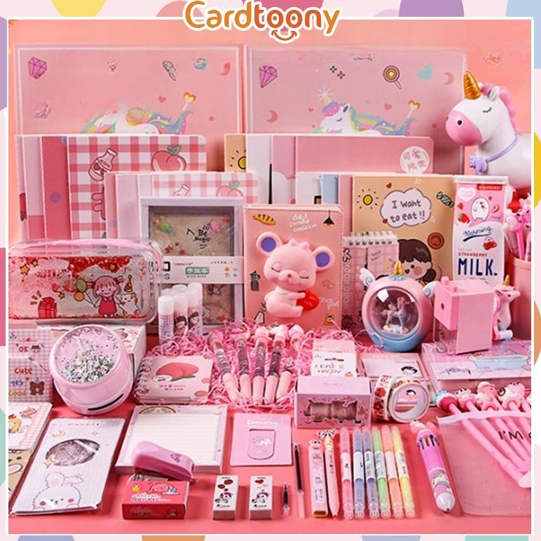 [POP] Paket Alat Tulis Kiloan Pulpen Stiker Memo Tempel Penghapus Pensil Buku Penggaris Rautan Stati