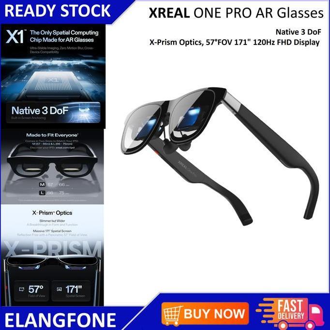 RAMDAN.ADIVA - XREAL ONE PRO AR GLASSES SMART PORTABLE GLASSES AUGMENTED REALITY NREAL