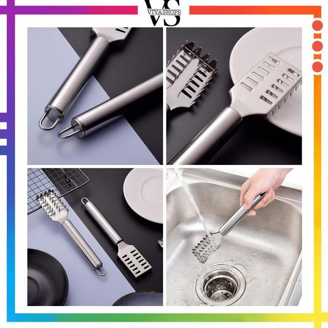 Bestgood- Pembersih Sisik Ikan Stainless / Serutan Sisik Ikan Stainless Steel / Alat Pembersih Sisik